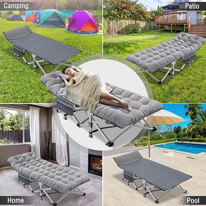 ABORON XXL Camping Cot for Adults 900LBS - Image 8