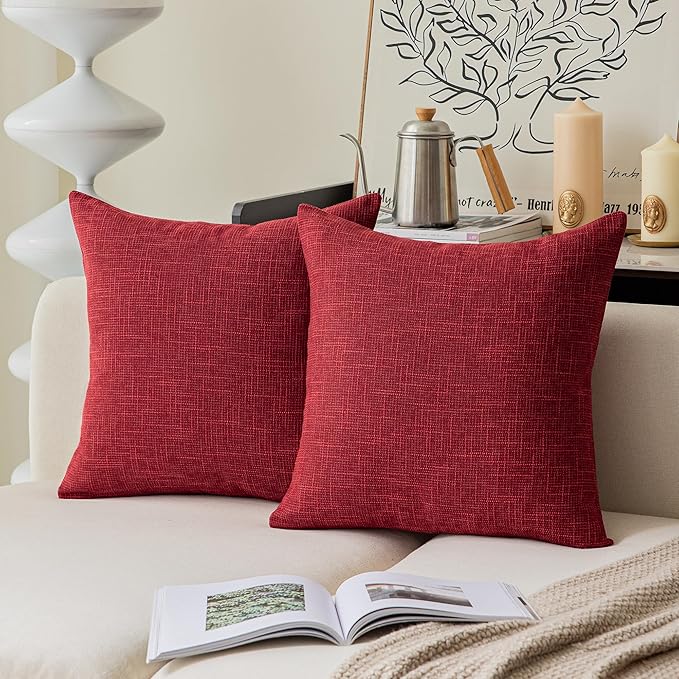 Kevin Textile Christmas Farmhouse Decorative Throw Pillow Covers by KevinTextile