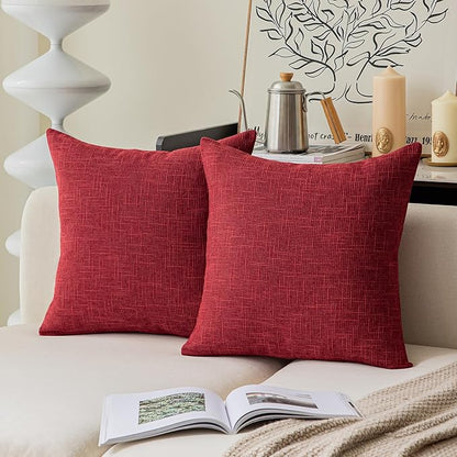 Kevin Textile Christmas Farmhouse Decorative Throw Pillow Covers by KevinTextile