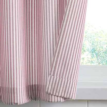 July Joy Cotton Kitchen Curtain Tab Top Valance and Tiers Set - Image 5