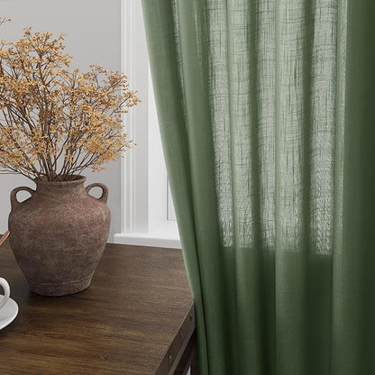 Extra Wide 100 Inch Linen Curtains - Image 2