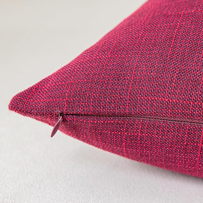Pillow Covers Kevin Textile Star Faux Linen Square Xmas Throw Cushion Cover - Image 3