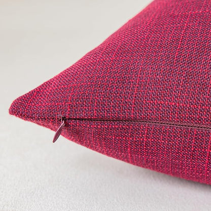 Pillow Covers Kevin Textile Star Faux Linen Square Xmas Throw Cushion Cover - Image 3