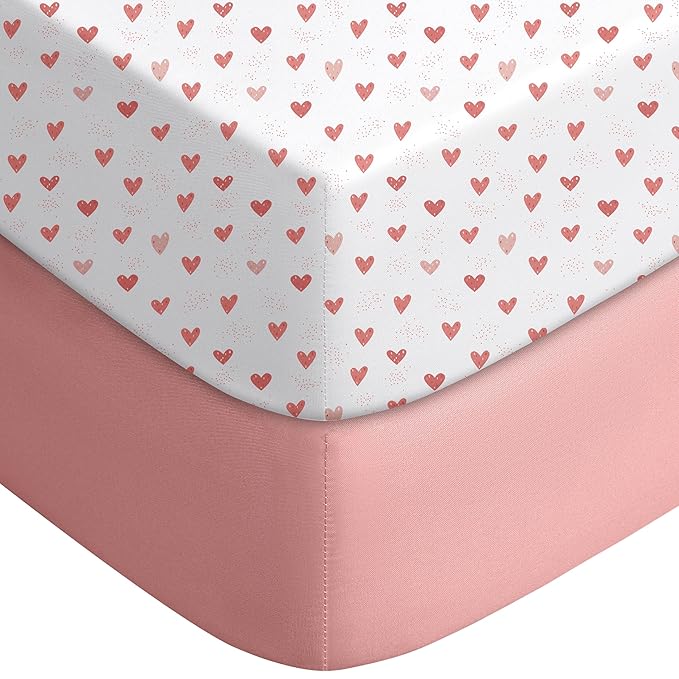 Yoofoss Baby Crib Sheets for Boys Girls, Fitted Crib Sheet 2 Pack for Standard by YOOFOSS