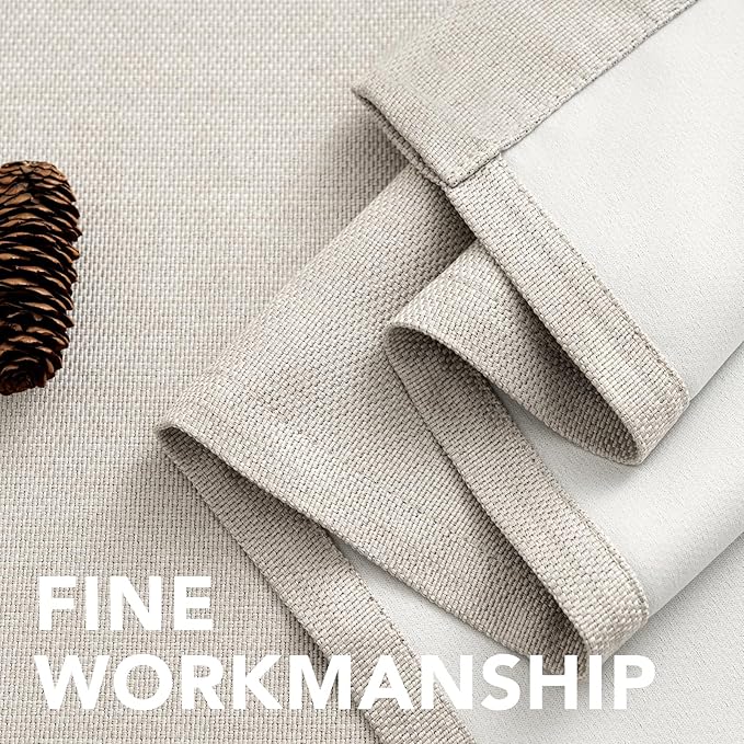 H.VERSAILTEX Linen Blackout Curtain 96 Inches Long - Image 5
