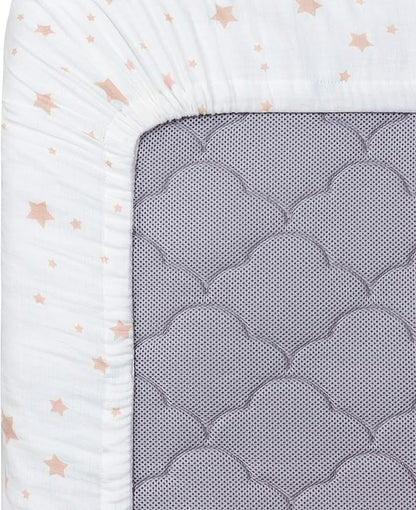 Newton Baby Fitted Mini Crib Sheets | Organic Muslin Cotton, Breathable & Soft - Image 7