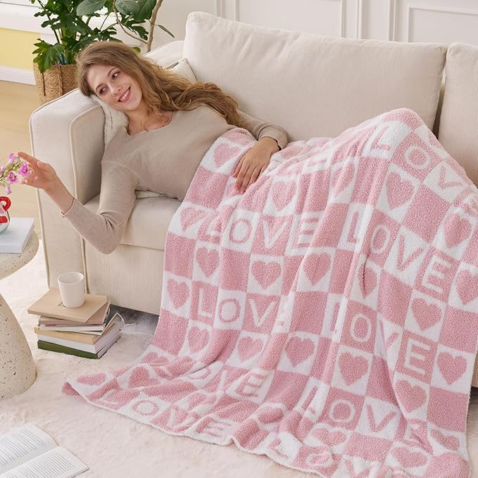 Joiedomi Throw Blanket for Couch Bed Sofa, Knitted Blankets Gifts for - Image 3