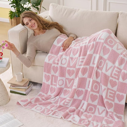 Joiedomi Throw Blanket for Couch Bed Sofa, Knitted Blankets Gifts for - Image 3