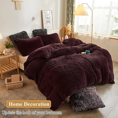 XeGe Faux Fur Throw Pillow Cases, Plush Shaggy Ultra Soft Pillow Covers - Image 6