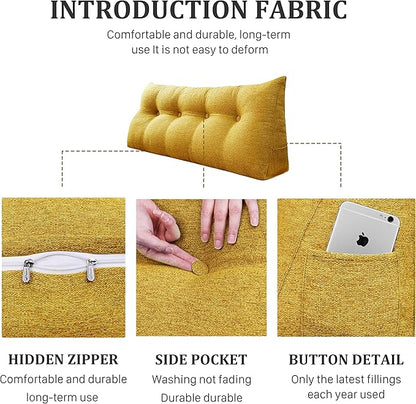 13 lbs Thickened Headboard Pillow Wedge Pillow Headboard Reading Pillow Bed - Image 7