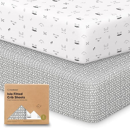 KeaBabies 2-Pack Baby Crib Sheets by KeaBabies