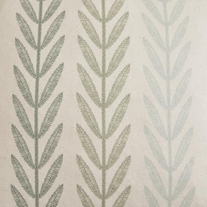 100% Cotton Farmhouse Leaves Throw Pillow Covers Set of 2, 16x16 Inch Mixed - Image 5