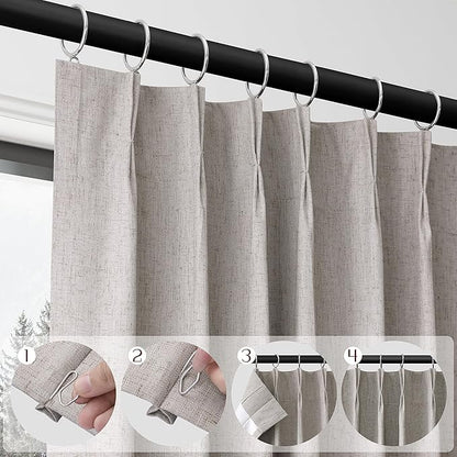 Brownish Grey Blackout Curtains 84 Inch Long - Image 3
