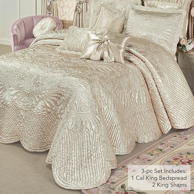 Touch of Class Portia Luxury Bedding | Soft Pearl | Premier Quilted Polyester - Image 2