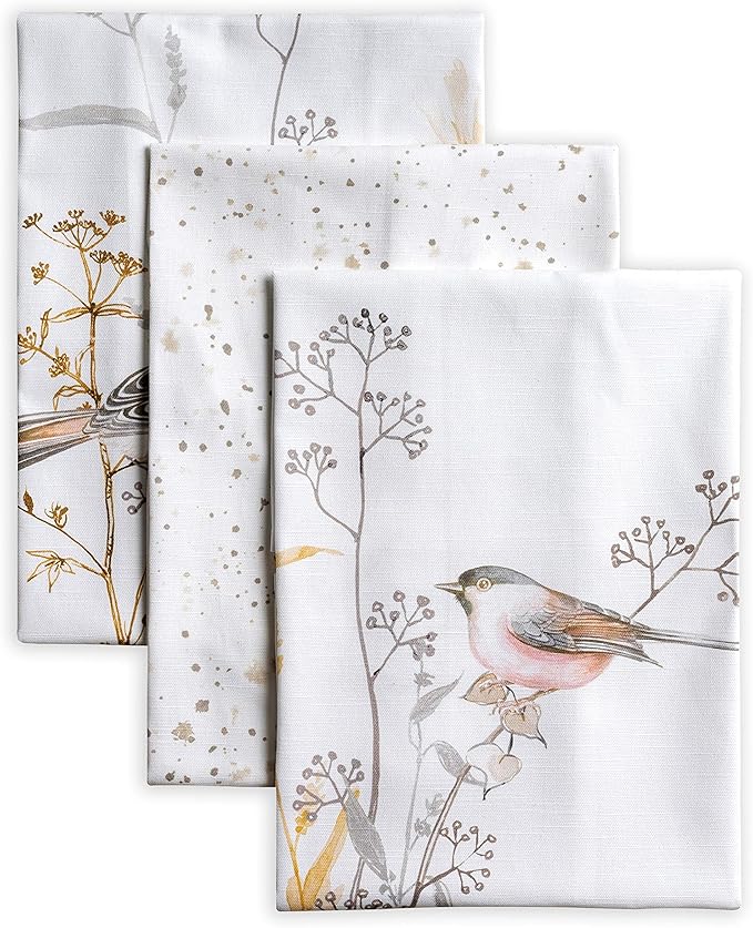 Maison d' Hermine Kitchen Towels Set of 3 100% Cotton 27.50" x 20" Reusable by MaisondHermine