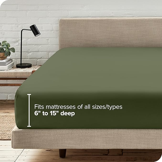 Bare Home Fitted Bottom Sheet Short Queen Size - Image 7