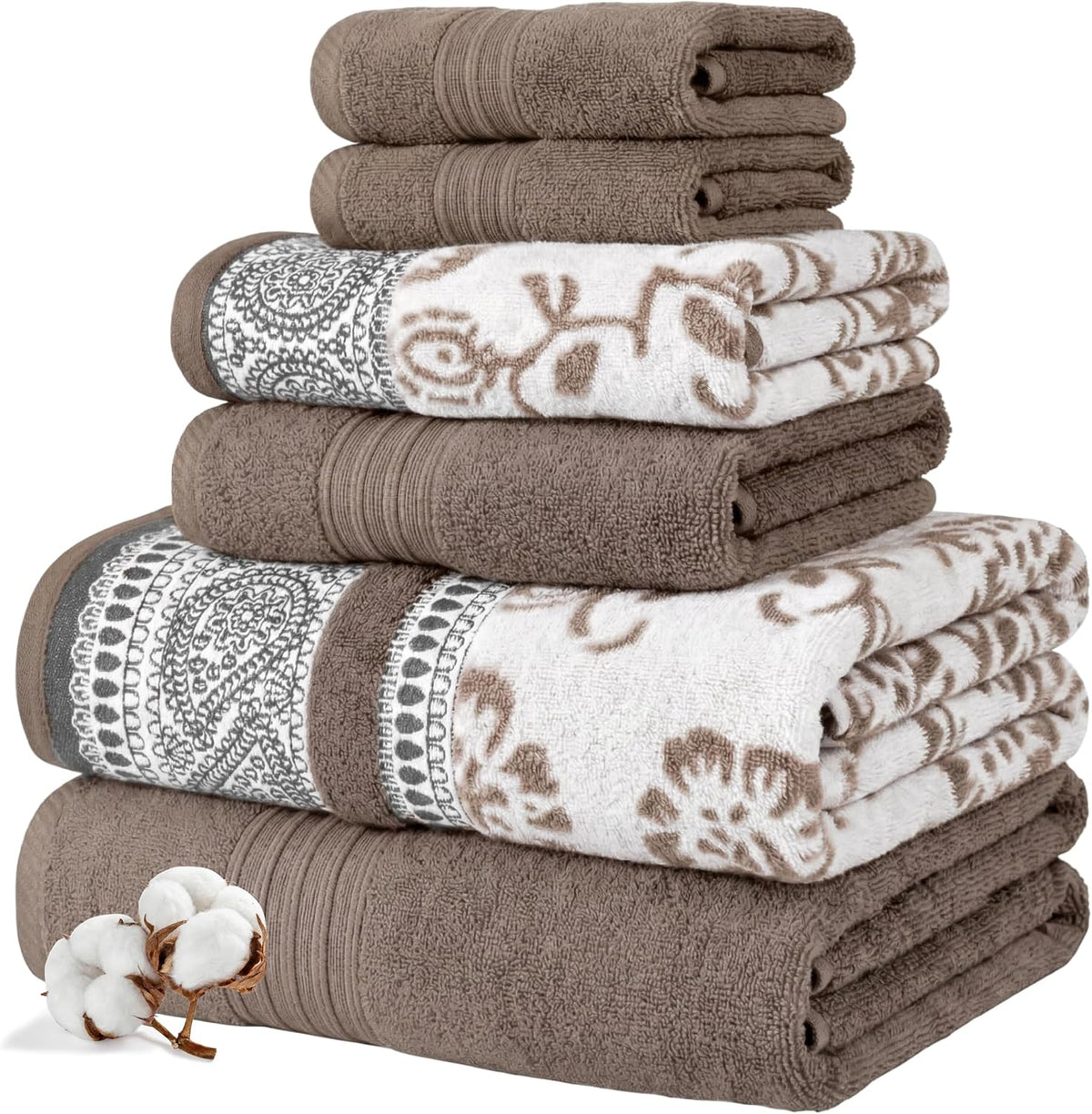 modern threads 6 piece bath towel set –, main product view