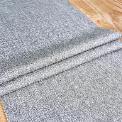 NEWISHER Farmhouse Rustic Table Runner Solid Grey Rectangular Table Runners - Image 5