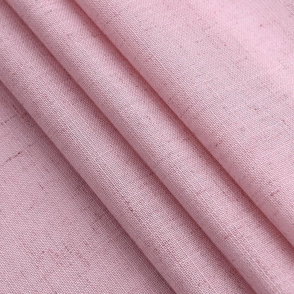 Nanspring Rose Boho Style Linen Curtains 90 Inch Long 2 Panels Set Back Tab Rod - Image 5