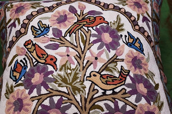 Tree of Life Pillow Cover Lavender Floral Pillowcase Botanical Flower Pillows - Image 9