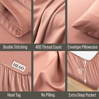Bella Coterie Luxury Bamboo Viscose King Size Sheet Set | 100% Organically - Image 3