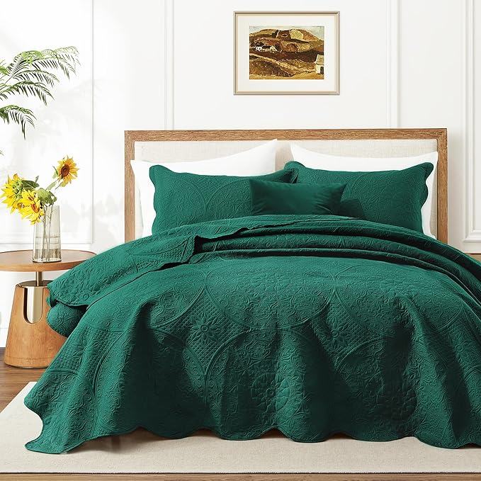 IR Imperial Rooms Twin Quilt Bedding Set Size + 1 Pillow Shams by IRImperialRooms