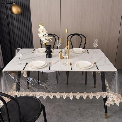Clear Vinyl Tablecloth Protector Waterproof/Oil-Proof PVC Table Cloth - Image 5