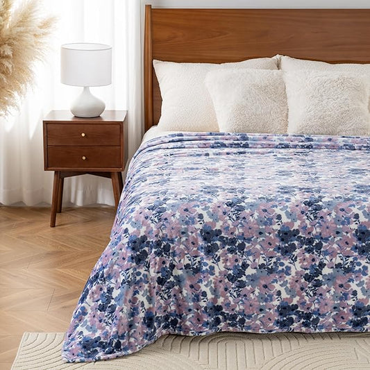 Luxury Printed Fleece Warm Blanket, Soft Lightweight Velvety Plush Throw by Unknown