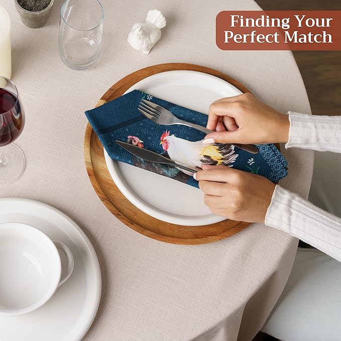 Maison d' Hermine Cloth Napkins Set of 4 100% Cotton Soft & Durable Everyday - Image 5