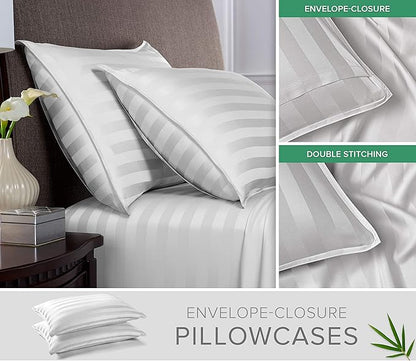 Pure Bamboo Full Sheets, Genuine 100% Organic Viscose Derived from Bamboo Bed - Image 3