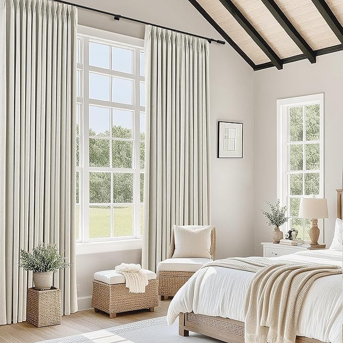 102 Inch Long Blackout Curtains 2 Panel Set - Image 3