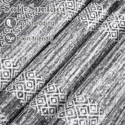 GarveeHome Modern Geometric Area Rug 5x7 Distressed Bordered Rug Washable Non - Image 4