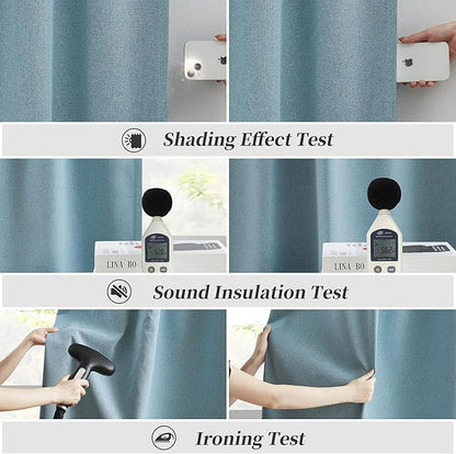 KEQIAOSUOCAI Extra Long 120 Inch Full Blackout Curtains - Image 6