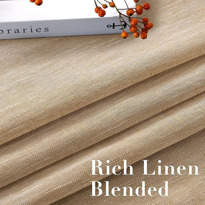 H.VERSAILTEX Natural Linen Rich Quality Curtain Semi-Sheer Privacy Protection - Image 4