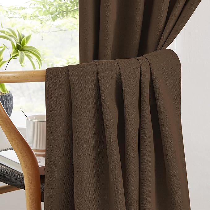 KEQIAOSUOCAI Linen Blackout Door Curtains - Image 5