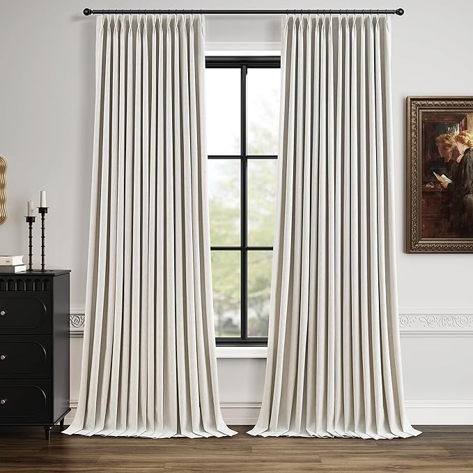 102 Inch Long Blackout Curtains 2 Panel Set by Aersas