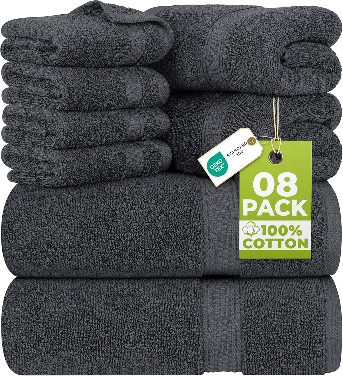 utopia towels 8 piece majestic plush luxury towel shown in use