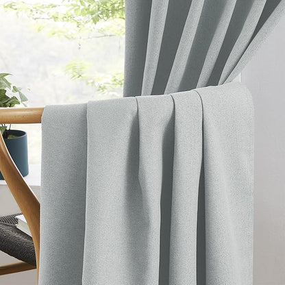 Flax Linen Extra Long Blackout Curtains 132 Inches Long 11 ft - Image 5