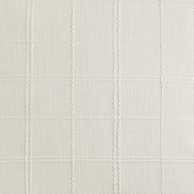 ZeeMart Linen Checked Throw Pillow Covers Set of 2, 24x24 Inch Allover Grid - Image 7