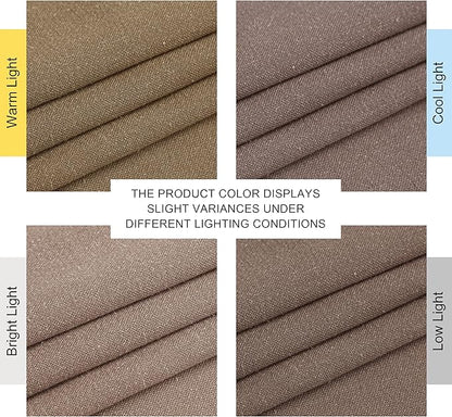NICETOWN Linen Brown Curtains 84 inch Long, Grommet Privacy Added Thick Flax - Image 8