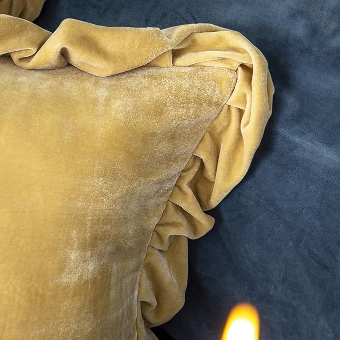 Velvet Throw Pillow Cover Soft Decorative Luxurious Solid Square Cushion Case - Image 5