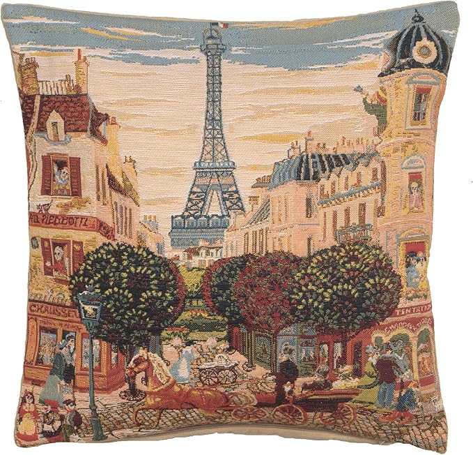 Charlotte Home Furnishings Decorative Throw Pillow Cover 18x18 – European Woven by CCharlotteHomeFurnishings