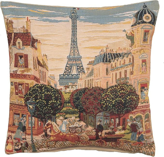 Charlotte Home Furnishings Decorative Throw Pillow Cover 18x18 – European Woven by CCharlotteHomeFurnishings