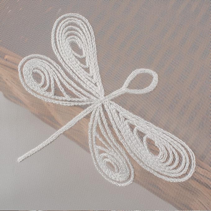 Melodieux Wheat Embroidery Sheer Curtain - Image 6