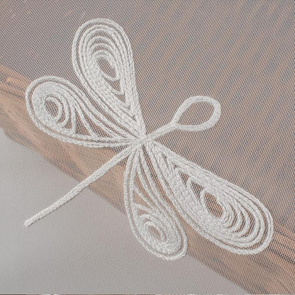 Melodieux Wheat Embroidery Sheer Curtain Extra Wide - Image 6