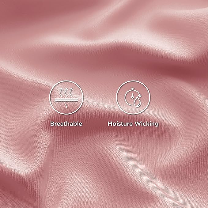 Bedsure Queen Sheet Set, Rayon Derived from Bamboo, Cooling Sheets, Breathable - Image 4