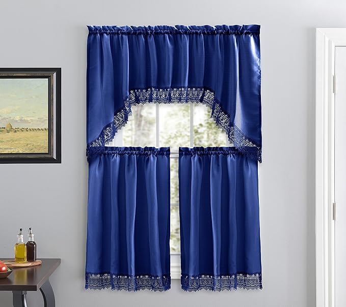American Linen Café Curtains for Kitchen, Bathroom Curtains by AmericanLinens