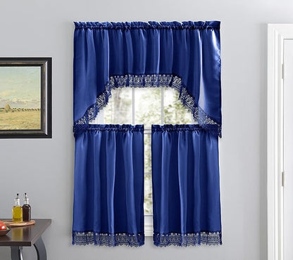 American Linen Café Curtains for Kitchen, Bathroom Curtains by AmericanLinens
