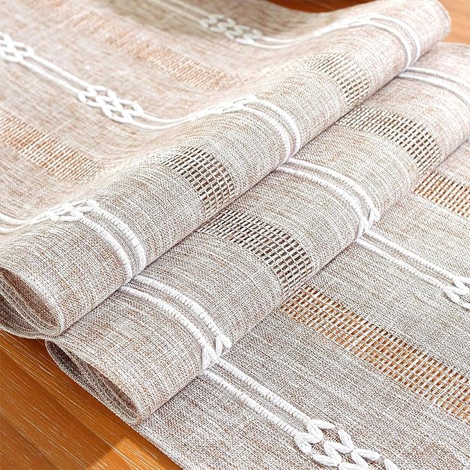 Farmhouse Table Runner, Rustic Cutout Table Runners - Image 7