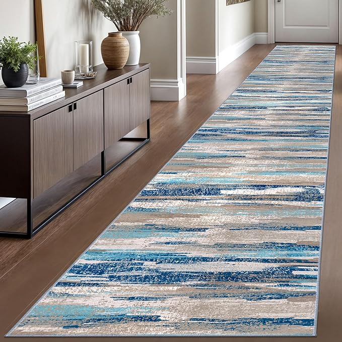 Modern Abstract Runner Rug 2.6x16 by lansny